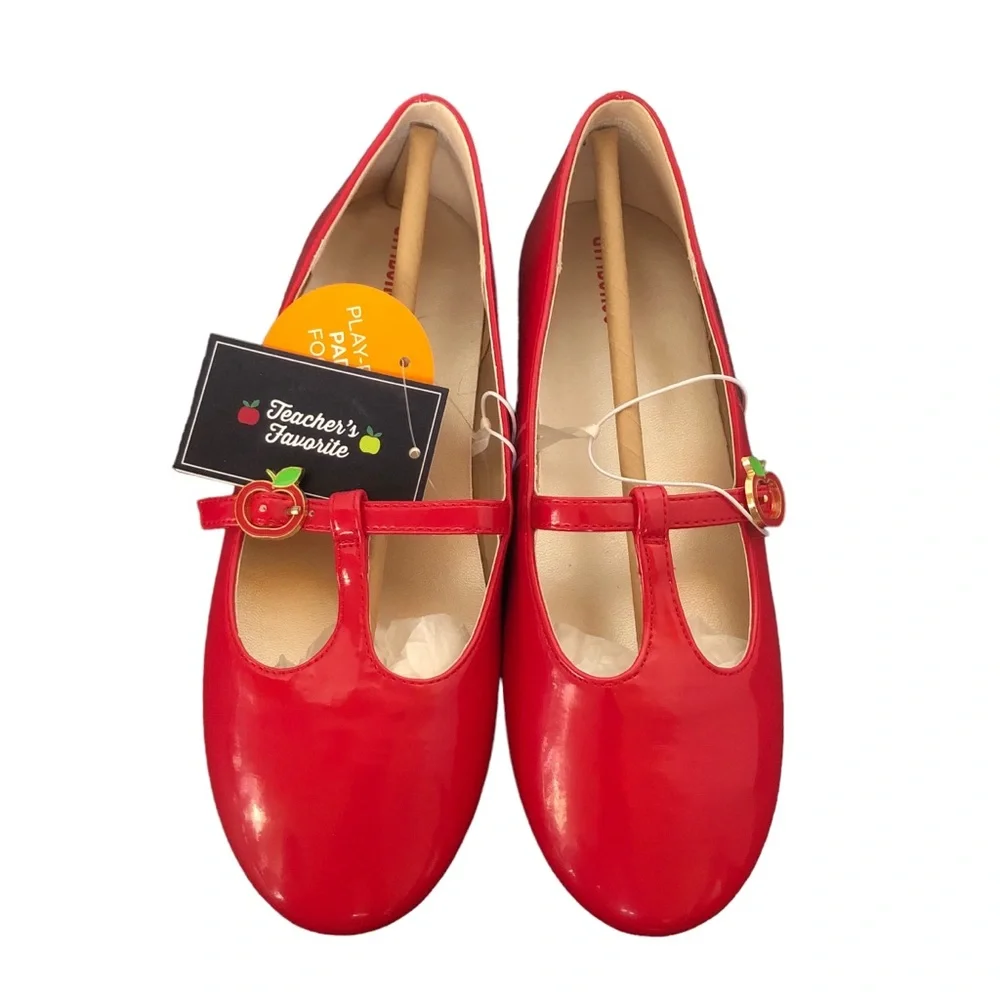 Gymboree Red Apple T-strap Mary Janes size 3 - Picture 3 of 15